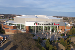 Simmons Bank Arena exterior photo