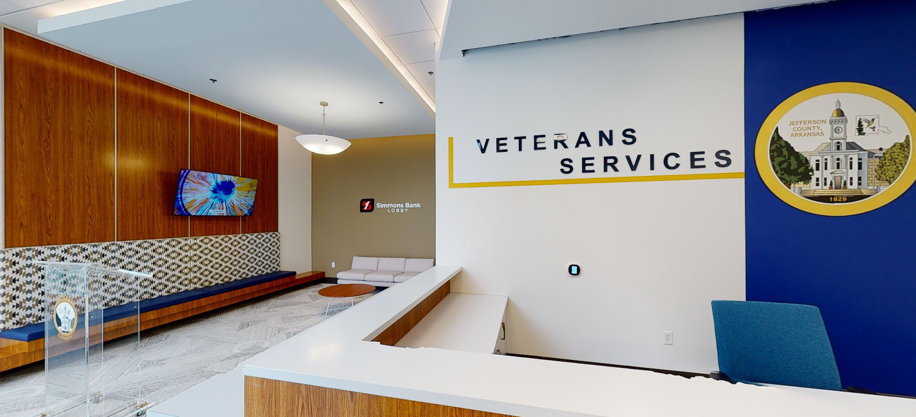 veteran service center lobby